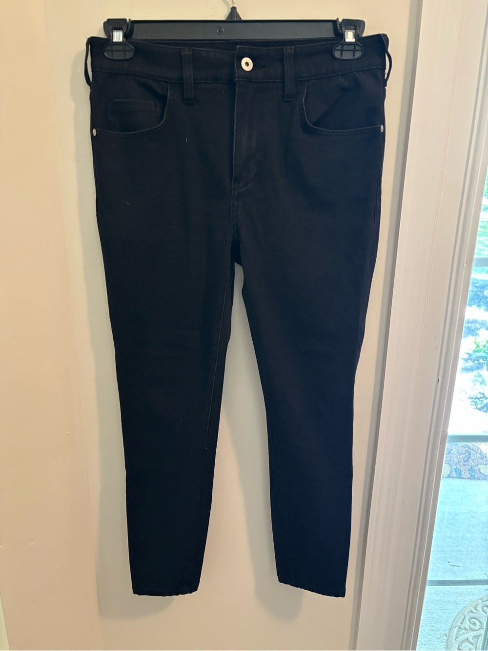 Anthropologie Pilcro black denim leggings sz 30
